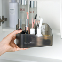 Home mirror cabinet storage box desktop cosmetics finishing box dressing table skin care products lipstick shelf