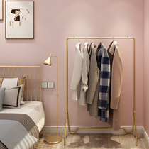 Nordic ins hangers floor-to-ceiling hangers bedroom clothes shelves household artifact vertical clothes Bar coat rack