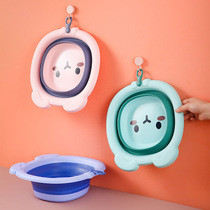 Home baby folding basin childrens products foldable washbasin wash butt cartoon baby Basin