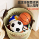 Basketball and football storage basket has a large opening and is not easy to fall