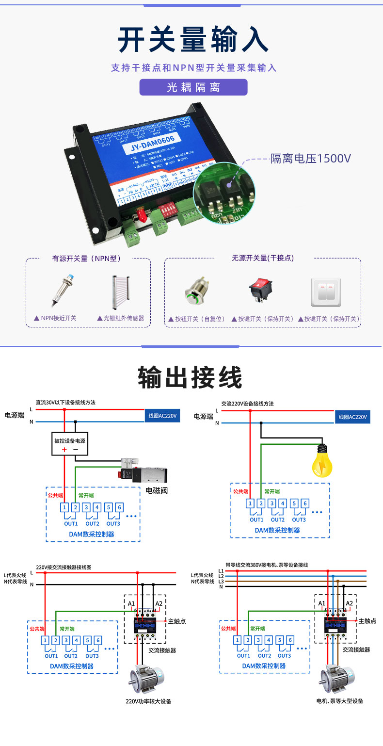 LoRa0606 LoRa无线控制模块开关量输入