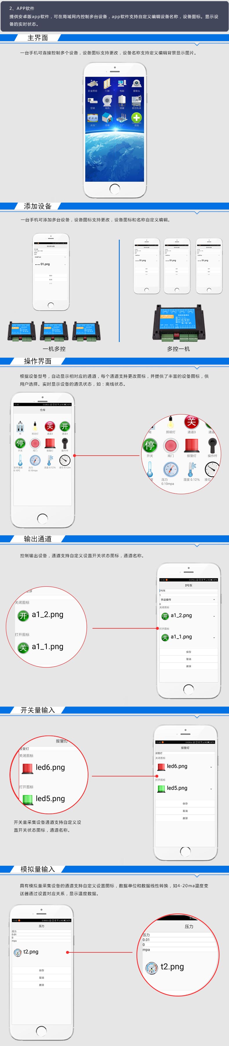 DAM-HUB8N 工业级I/O模块管理界面