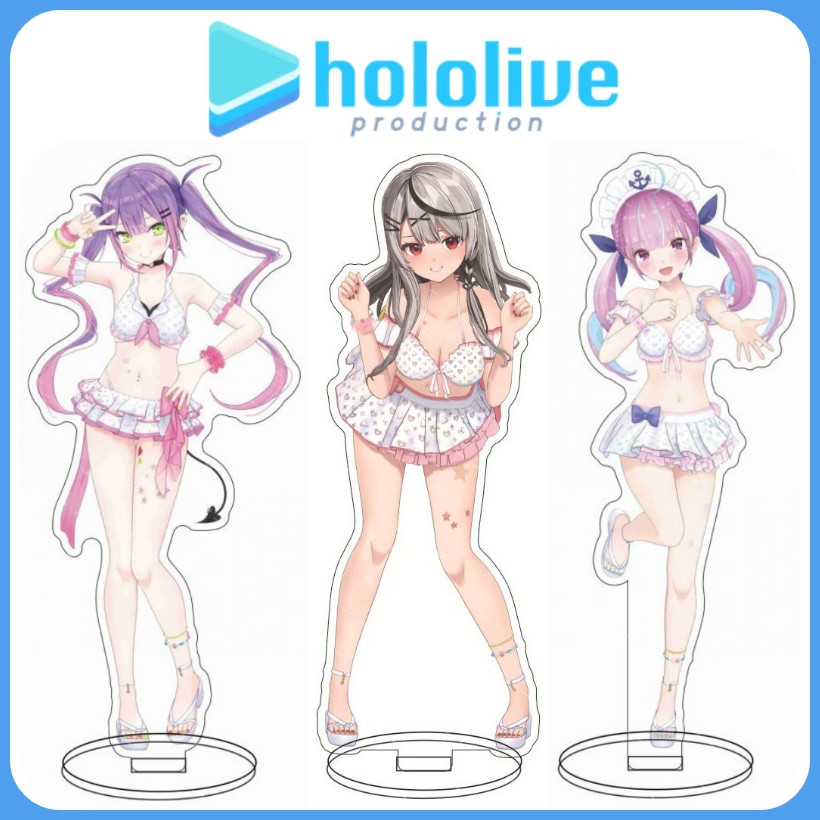 [Buy Two, Get One Free] Hololive Merchandise Acrylic Stand Vtuber Virtual Streamer Swimming Decoration Gift