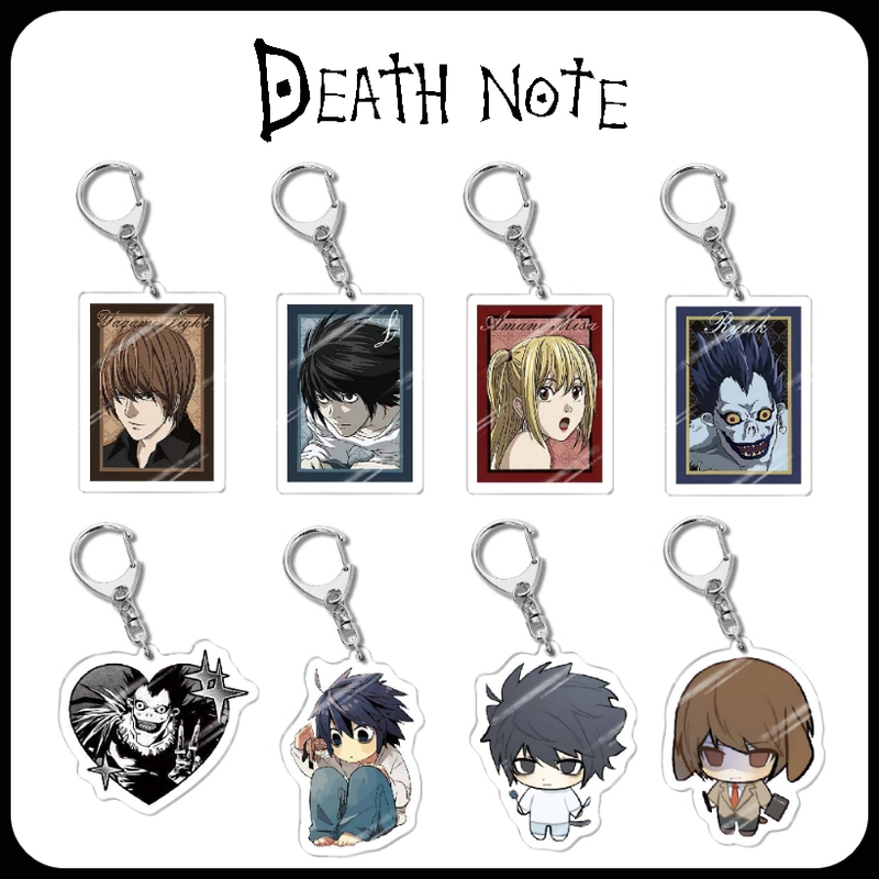 Death Note Merchandise Acrylic Keychain L Yotsuba Yuki Aizawa Rukawa Yuki Pendant Gift Death Note