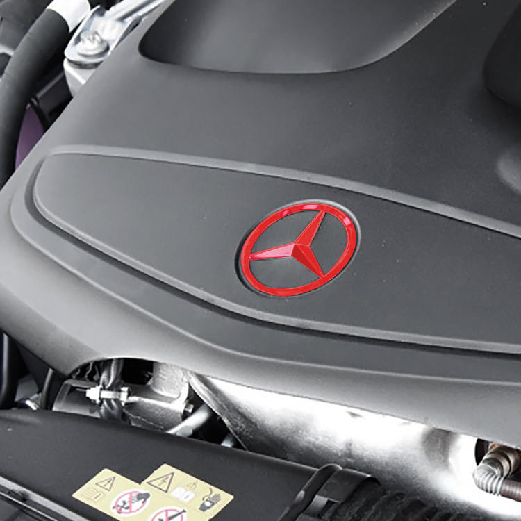 Applicable Mercedes Benz engine logo C E S class modified black hood logo W204 tail logo