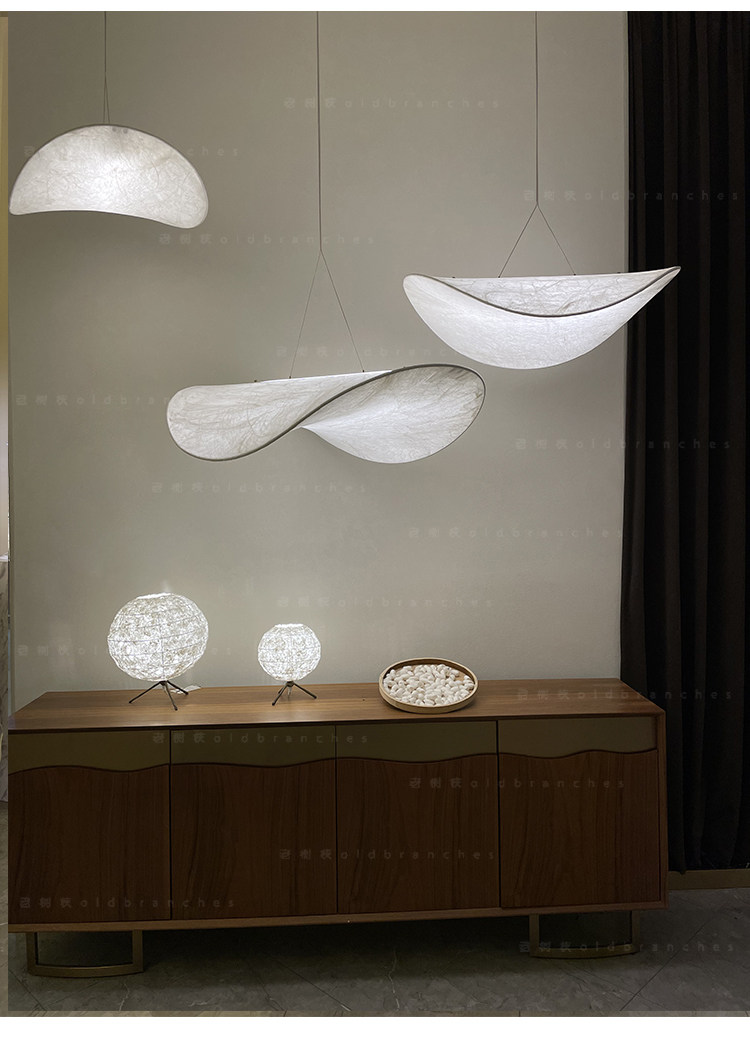 Ресторан люстра 丹麦new works蚕丝餐厅吊灯极简设计师餐桌客厅卧室书房高端灯具