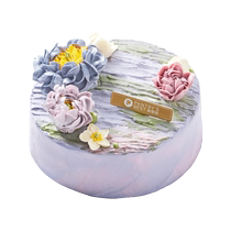 Paiyuefang Scorpio Streamer Impressionist Birthday Cake Red Velvet Roselle Same City Delivery Beijing and Shanghai