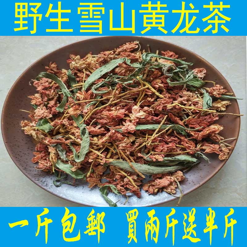 Wild Green Tibetan Snow Mountain Yellow Dragon Tea Flower and Flower Herbal Tea Yellow Dragon Stalk Tea Grassroots Sweet-leaf Chrysanthemum Flowers 500g