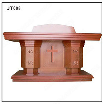 New church church special with cross solid wood large wooden lectern lecture table Missionary table can be customized