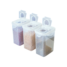 39.8元包邮 NAKAYA 透明塑料密封罐 1L*6