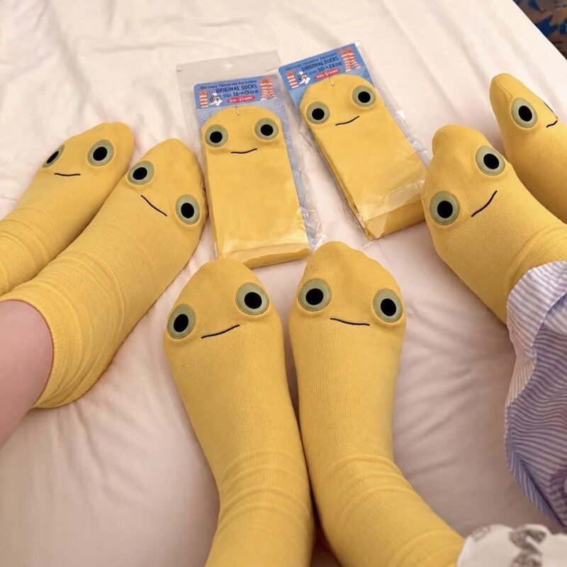 Cute and Quirky Autumn/Winter Mid-Calf Socks for Students, Cartoon-Themed, Couple-Friendly, Best Friend-Friendly, Fun and Unique, Versatile Home Socks Cute and Quirky Autumn/Winter Mid-Calf Socks for Students, Cartoon-Themed, Couple-Friendly, Best Friend-Friendly, Fun and Unique, Versatile Home Socks