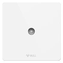 Bull type 86 plug-in one-branch TV socket cable TV closed line box TV switch panel G12 white