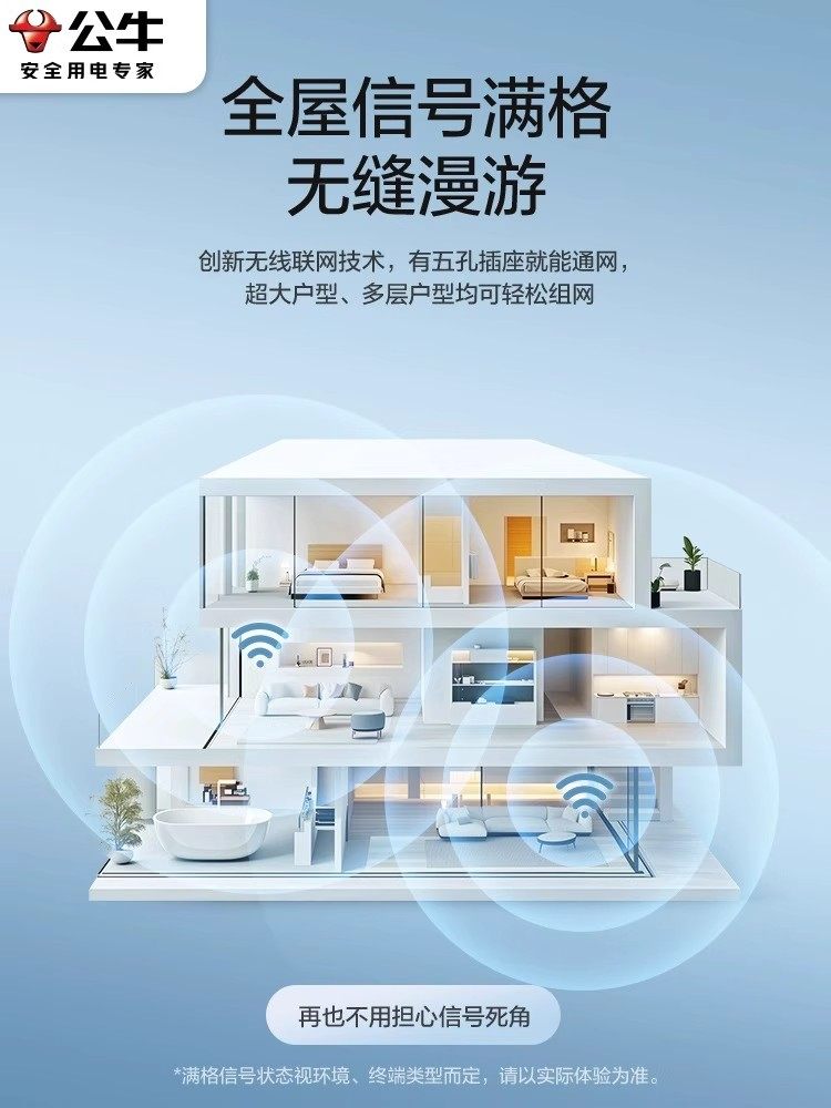 Bull Wireless Ap Panel Gigabit 5g Smart Wall-Mounted 86 Type Whole House Wifi6 Wall Router 100m Network Coverage Signal Amplifier
