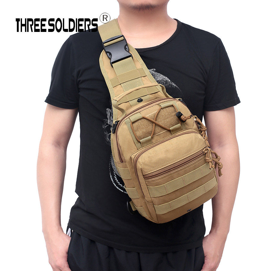 Military Fans Style Men's Outdoor Chest Hanging Bags Mountaineering Hiking Tours Multipurpose Single Shoulder Bag Riding Diagonal Satchel