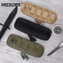 Outdoor hiking survival knife storage bag multi-function waist hanging kit sundries MOLLE storage running bag