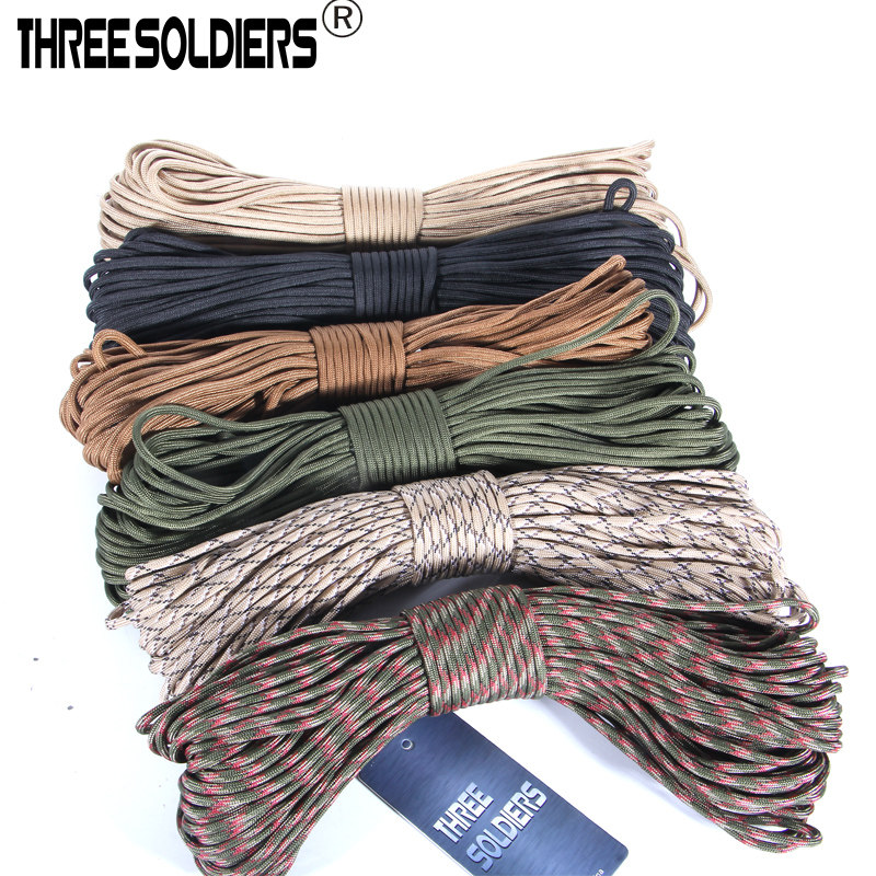 Outdoor 550 Army Gauge 9 Core 31 m Umbrella Rope Paratrooper Pull Rescue Bundled Tent Rope Mountaineering Rope No Joint 