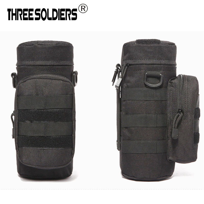 Outdoor Camouflage Tactical Thermos bottle cover Molle hangable bag Accessory bag Cup bag Mountaineering travel kettle bag