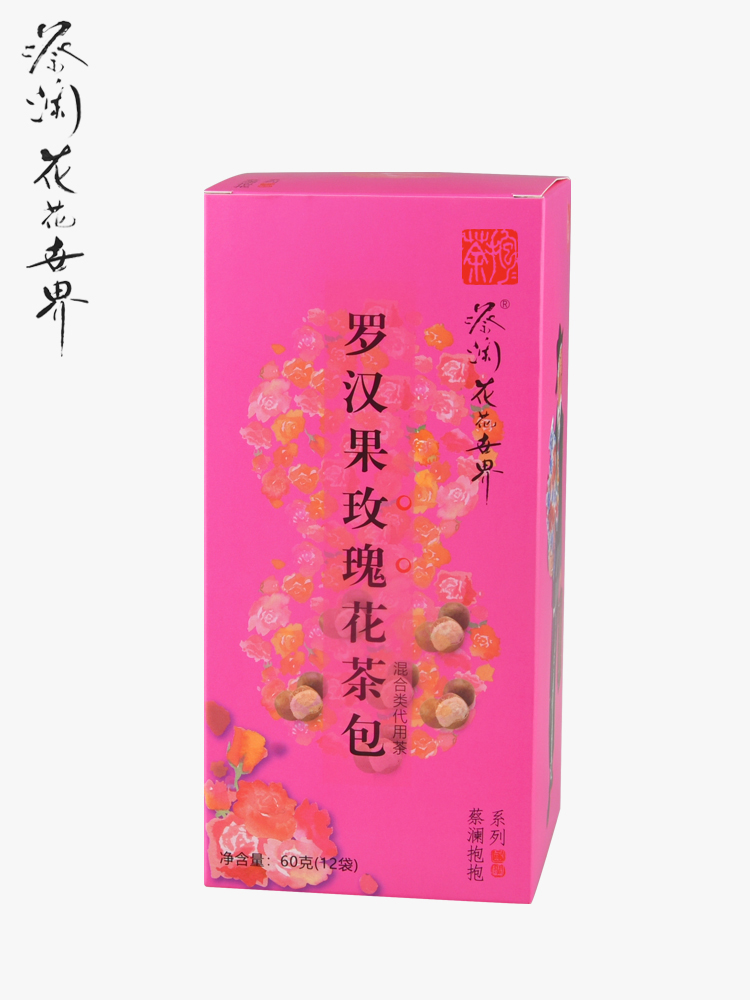 Cai Lan Flowers World Grosvenori Roseflower Tea Bag Triangle Teabag Tea Can Be Cold Hot Bubble 5g * 12 Bag Boxed