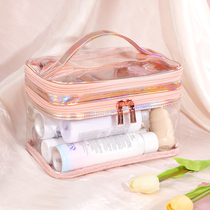 Transparent cosmetic bag large capacity 2021 new super hot portable waterproof wash bag female travel cosmetic storage bag