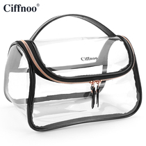 Laser Jelly Cosmetic Bag Travel Portable Waterproof Transparent Simple Portable Toiletry Bag ins Net Red Storage Bag Small