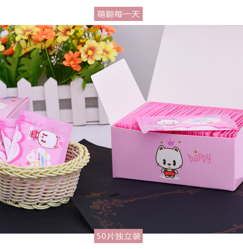 Đặc biệt hàng ngày Khăn lau ướt dùng một lần quấn riêng lẻ khăn giấy gấu trúc
