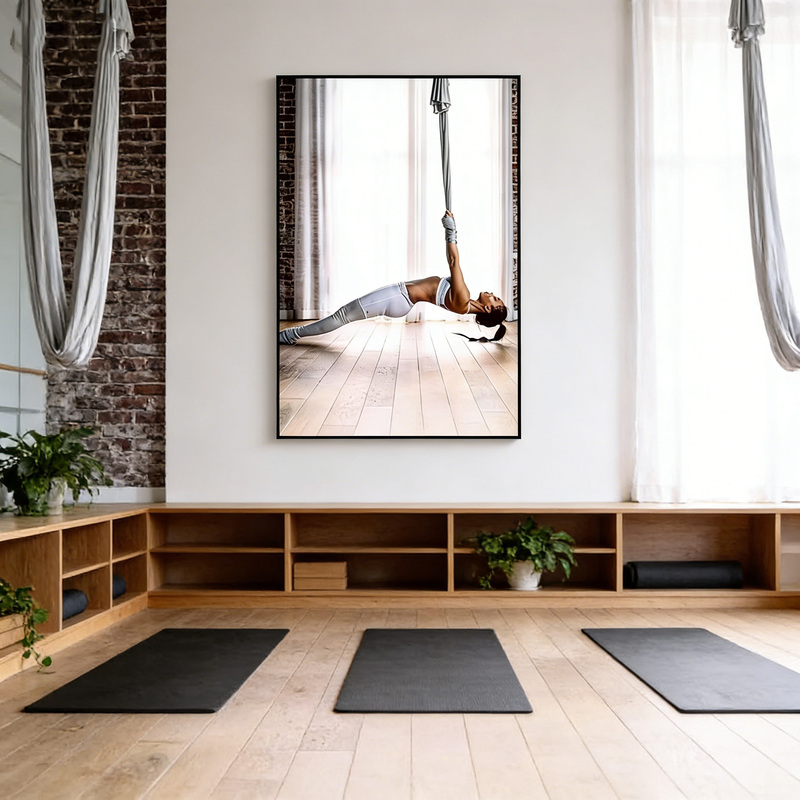 Yoga Studio Decorative Paintings, Gym Personal Training Studio, Pilates Aerial Yoga Pose Diagrams, Promotional Posters and Hanging Paintings Yoga Studio Decorative Paintings, Gym Personal Training Studio, Pilates Aerial Yoga Pose Diagrams, Promotional Posters and Hanging Paintings