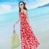 Mùa hè phụ nữ mới in đầm voan voan váy boho Thái Lan đi biển bên bờ biển - Váy dài