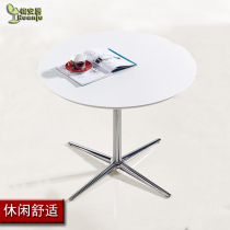 Modern new fashion simple coffee table meeting table computer desk reception meeting wooden surface tea table C125 metal