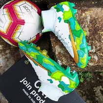  Football shoes male Cristiano Ronaldo broken nails ag spikes Mbappe childrens indoor female student assassin high-top tf mandarin duck training