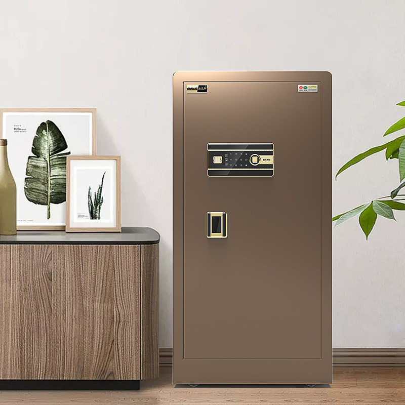 Onnas safe home Fingerprint Password 80cm High Home Office 1 m 1 2 m 1 5 m Large Theft Protection All-steel WiFi Alarm Smart Safe Into Wall Small Safekeeping Cabinet Box