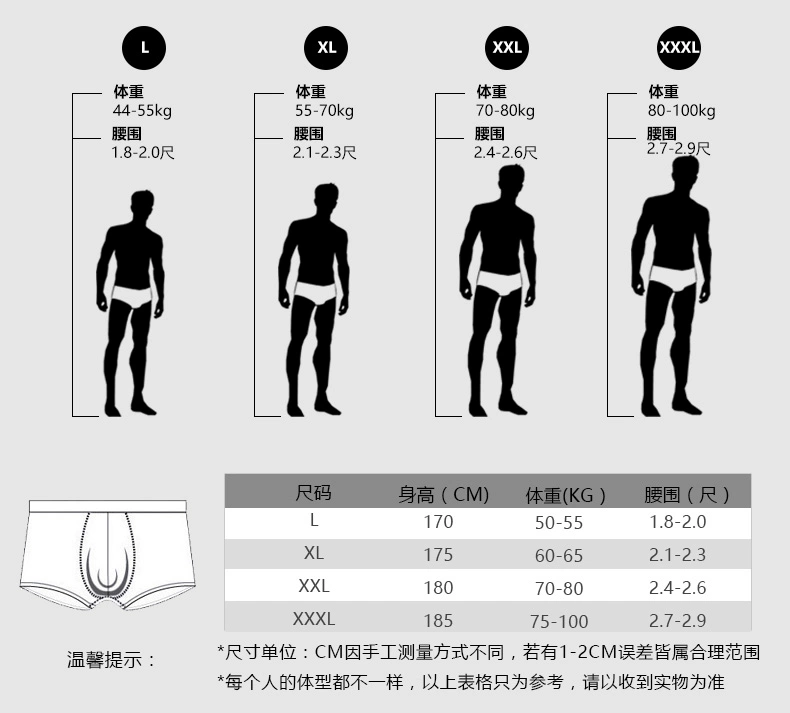 Cabrakalani đồ lót nam băng lụa modal crotch boxer thanh niên thủy triều boxer kháng khuẩn ck01 - Giữa eo