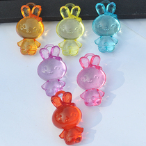 Girl cartoon rabbit gem toy plastic crystal acrylic colorful stone children gift sharing reward