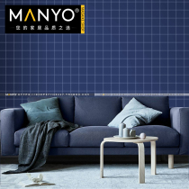 European-style dark blue ceramic glazed matte porcelain tiles mosaic swimming pool pool bathroom Nine Palace tiles