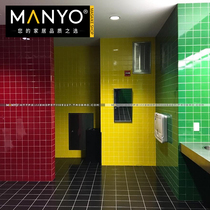 100x100mm single small ceramic tile European bar wall decoration color brick multi color red blue green gray porcelain