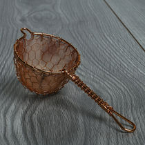 Personality Japanese hand-made tea filter pure copper tea leak creative home kung fu tea tea ceremony accessories tea compartment tools