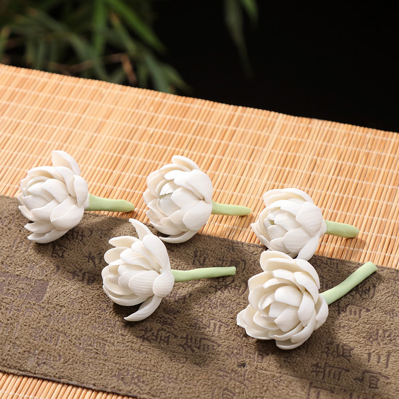 Boutique hand knead Ceramics Jasmine Tea Darling line Scents Inserts tea Daoist Residence Decorative Gift shelving Incense Stick