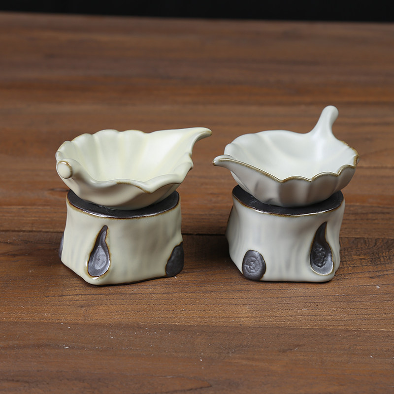 Creative Tree Pile Tea Filter Kung Fu Tea Accessories Ru Kilo Open Sheet Tea Drain Tea Nursery Ceramic Tea Filter