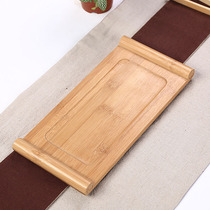 Bamboo tray kung fu tea set accessories Japanese dry bubble tray creative bamboo scroll tea small tray tea table