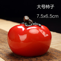 Boutique tea Play Color change Lotus semi-handmade ceramic Persimmon everything like tea ceremony spare parts tea pet ornaments