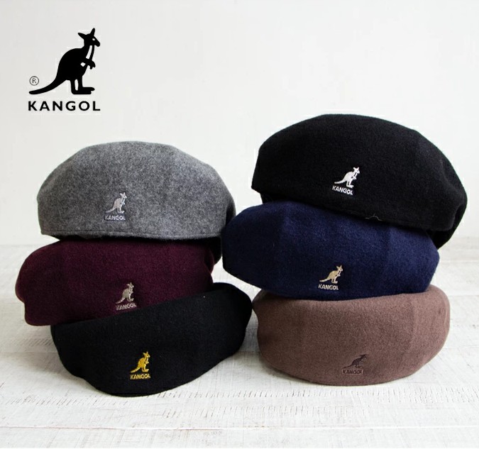 日本代购KANGOL SMU Wool Galaxy 袋鼠标羊毛呢男女款贝雷帽-Taobao