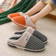 Pull back winter cotton slippers for men's home 2023 new winter indoor home warm anti-slip woolen cotton shoes for women
