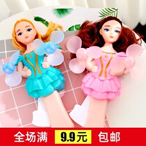2020 hot selling new creative big hand pressure double head fan childrens toy batch night market stall source manufacturer