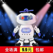 Kid Toys Wholesale Ground Stock Free Mail Men Girls Kids Electric Luminous Toys Space Dancing Robots