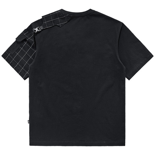 ເສື້ອຍືດ VIP ສັ້ນຜູ້ຊາຍ summer spliced ​​​​t-shirt loose bottoming shirt cyberpunk functional style top ins trend brand