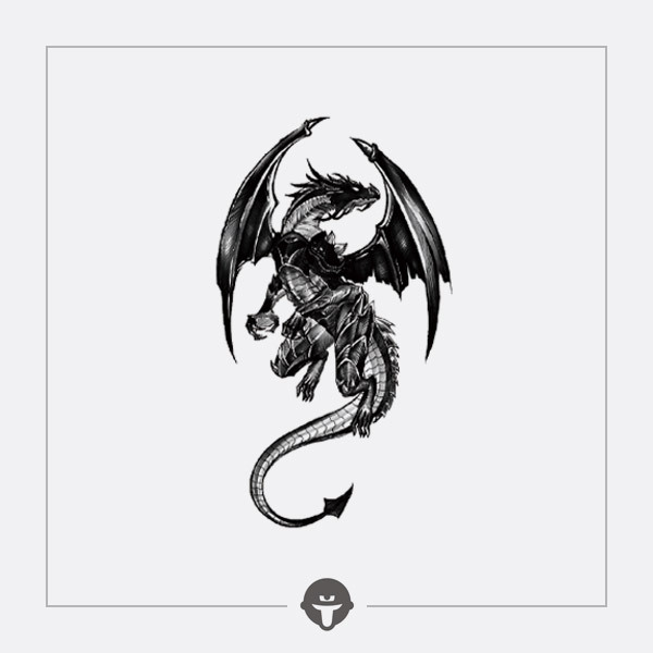 Transform into a Colorful, Trendy, Waterproof, Long-Lasting Tattoo Sticker with a Cool and Domineering Design for Men and Women