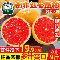 Wang Xiaoer South Africa imported red heart grapefruit season fresh fruit box red meat grape grapefruit 10kg