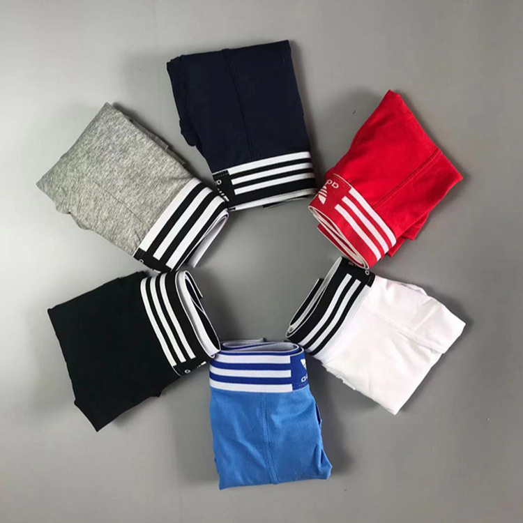 European and American Three-Stripe Brand Foreign Trade Trendy Brand Tiger Head Men's Zodiac Year Red Youth Boxer Briefs Four-Corner Shorts European and American Three-Stripe Brand Foreign Trade Trendy Brand Tiger Head Men's Zodiac Year Red Youth Boxer Briefs Four-Corner Shorts