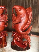 Thuja root carving ornaments golden silk South wood carving home furnishings craft landscape flowers and birds wood carving Buddha statue Dharma