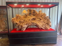 Thuja root carving Qingming Shanghe map ornaments Jinsi Nan wood carving home furnishings crafts landscape flowers and birds wood carvings