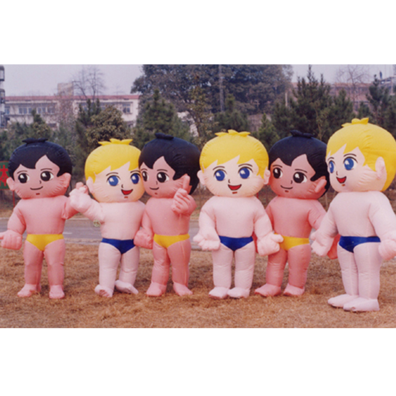 Haier Brothers Refrigerator Air Conditioning Washing Machine Inflatable Cartoon Doll Advertising Materials Event Customization